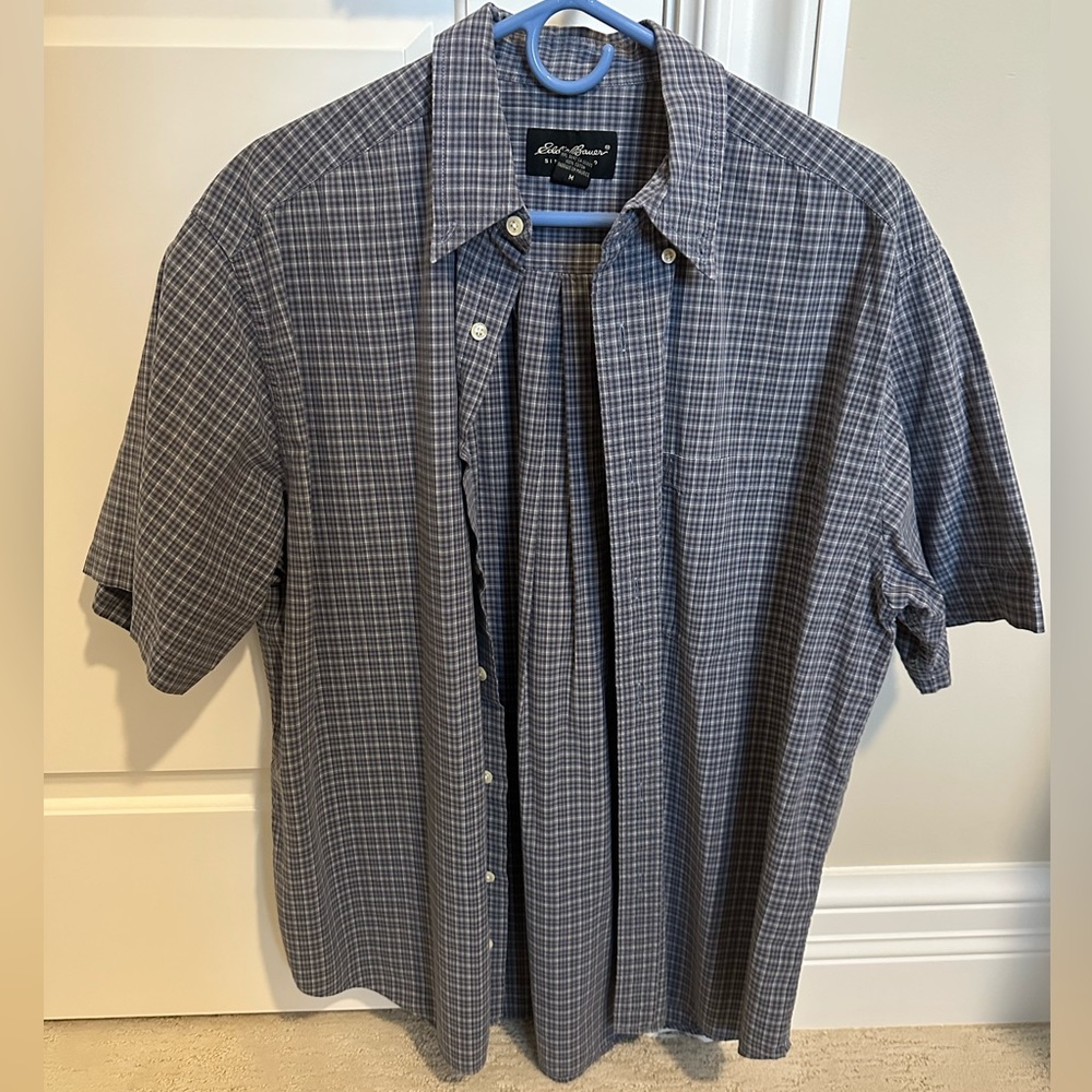 Eddie Bauer Short Sleeve Casual Button Down M